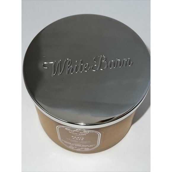 Bath & Body Works White Barn PARIS CAFE 3 wick candle 14.5 oz NEW in Box 2022 - Picture 10 of 13